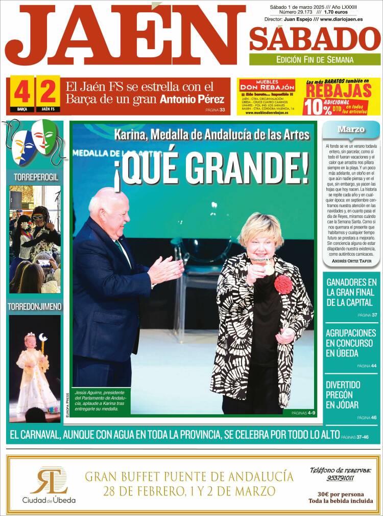 Portada de Diario Jaén (España)