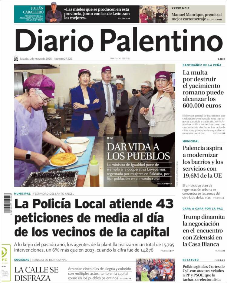 Portada de Diario Palentino (España)