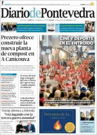 Portada de Diario de Pontevedra (España)