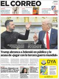 Portada de El Correo (España)