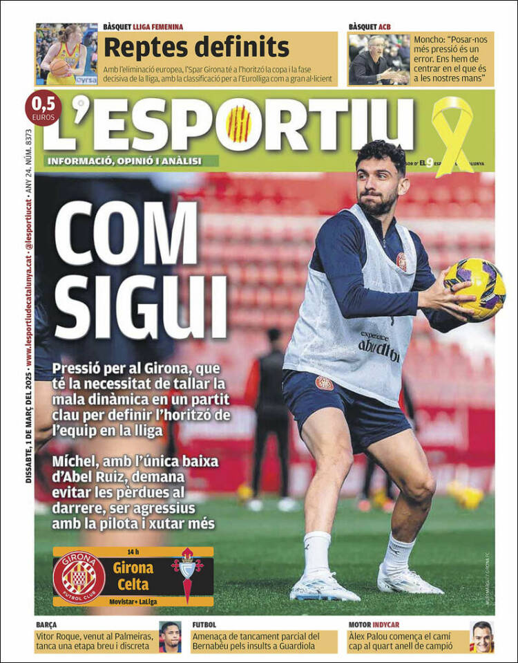 Portada de L'Esportiu : Girona (España)