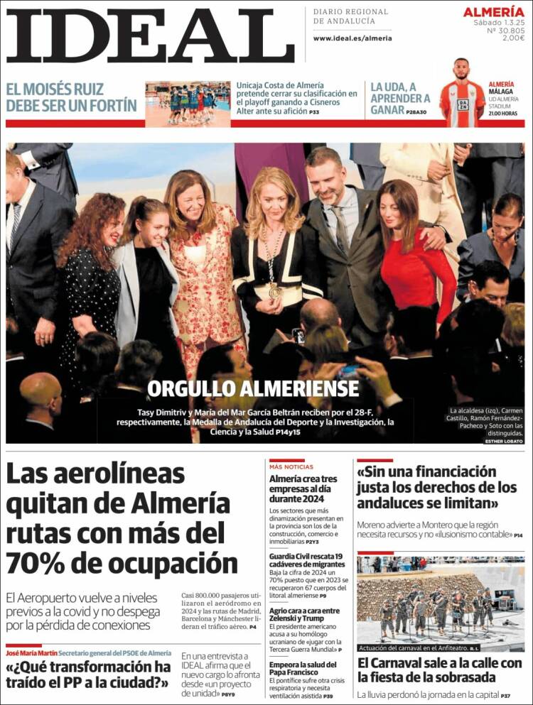 Portada de Ideal Almeria (España)