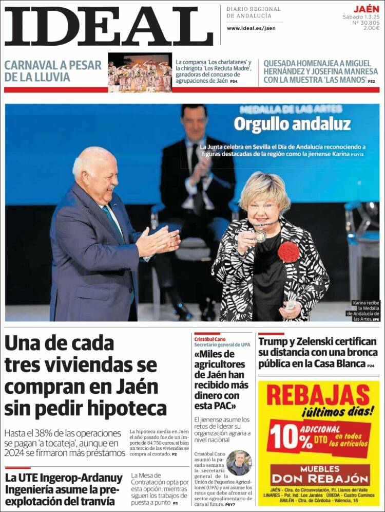 Portada de El Ideal de Jaén (España)