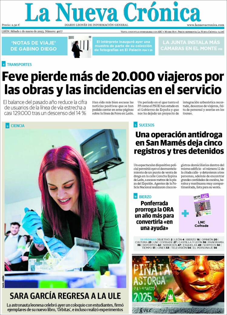 Portada de La Nueva Crónica (España)