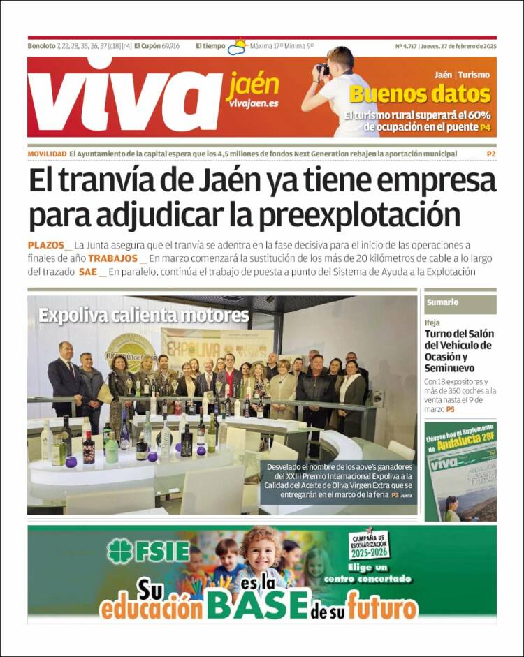 Portada de Viva Jaén (España)