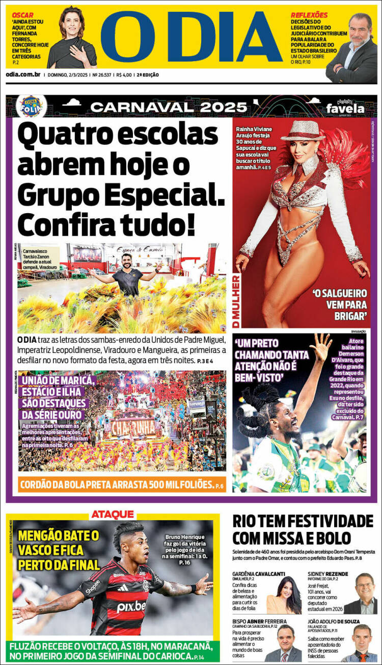 Portada de O Dia (Brasil)