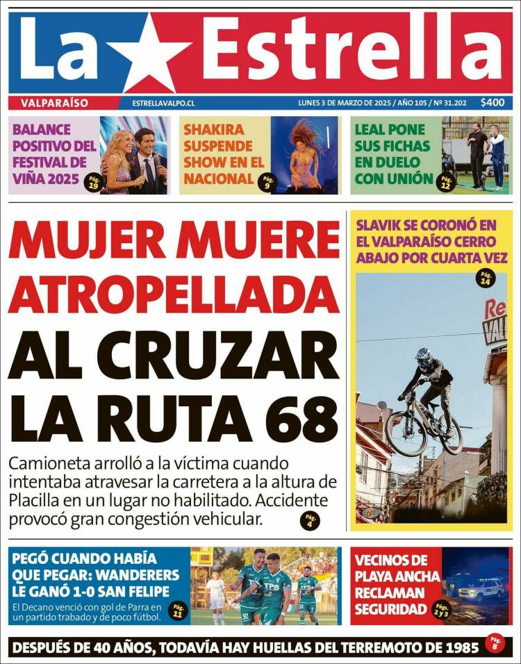 Portada de Estrella de Valparaiso (Chile)