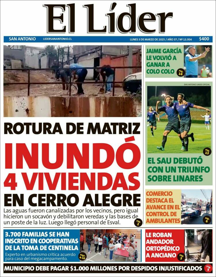 Portada de Lider de San Antonio (Chile)