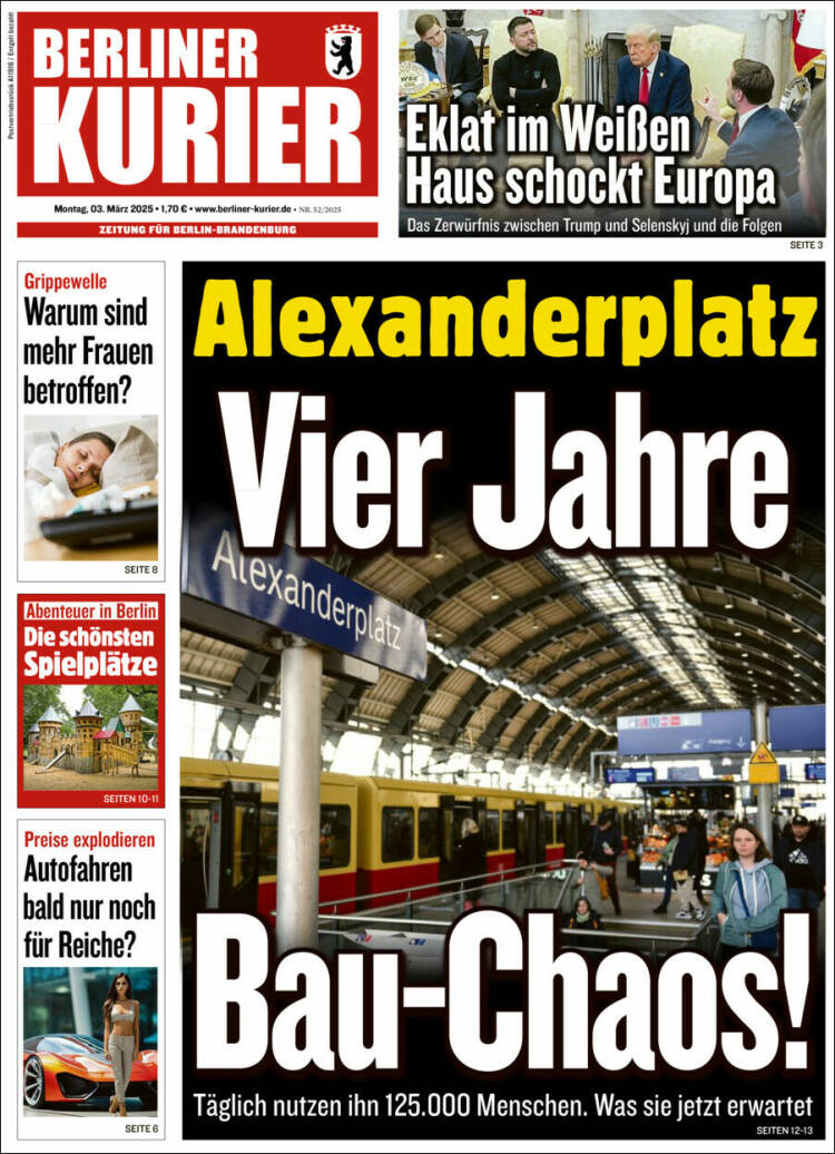 Portada de Berliner Kurier - Startseite BK (Alemania)
