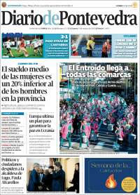 Portada de Diario de Pontevedra (España)