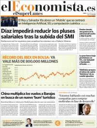 Portada de El Economista (España)