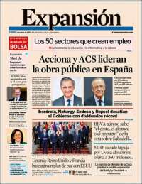 Portada de Expansión (España)