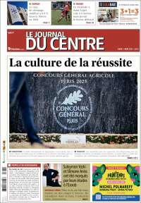 Portada de Le Journal du Centre (Francia)