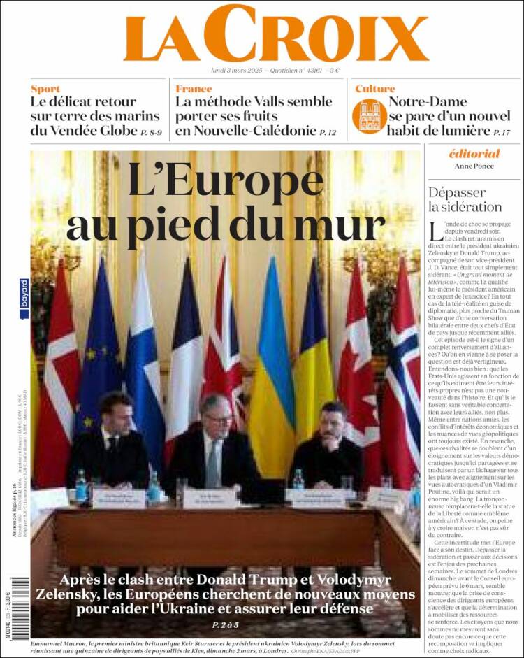 Portada de La Croix (Francia)