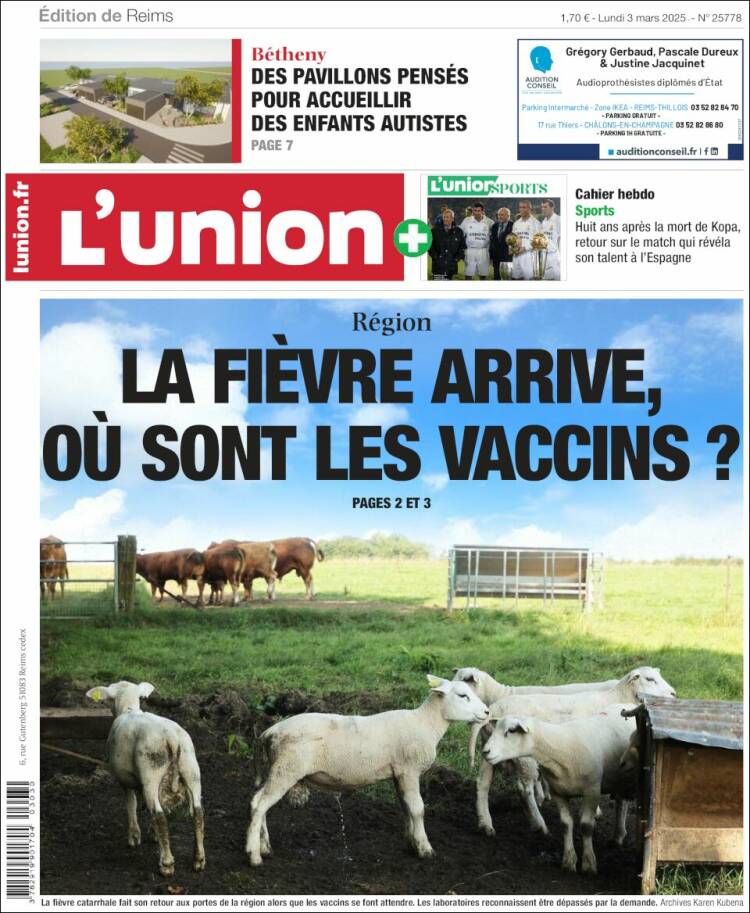 Portada de L'Union (Francia)