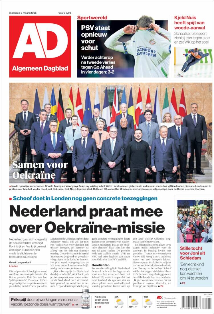 Portada de AD (Pa&iacute;ses Bajos)