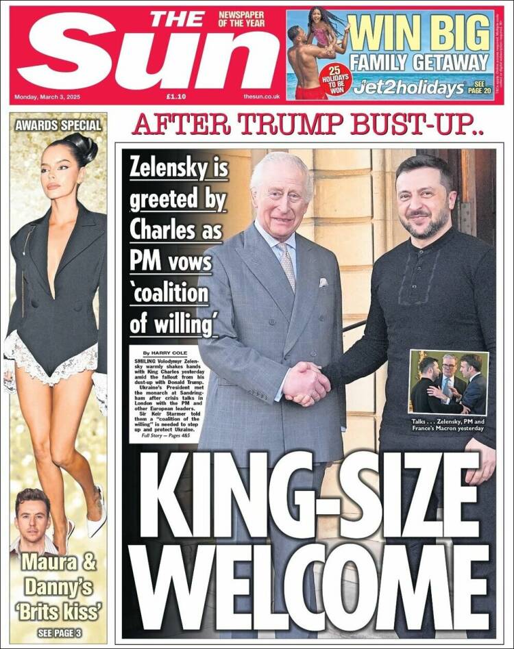 Portada de The Sun (Reino Unido)