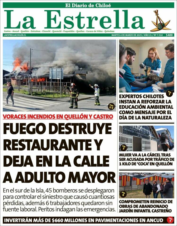 Portada de Estrella de Chiloé (Chile)