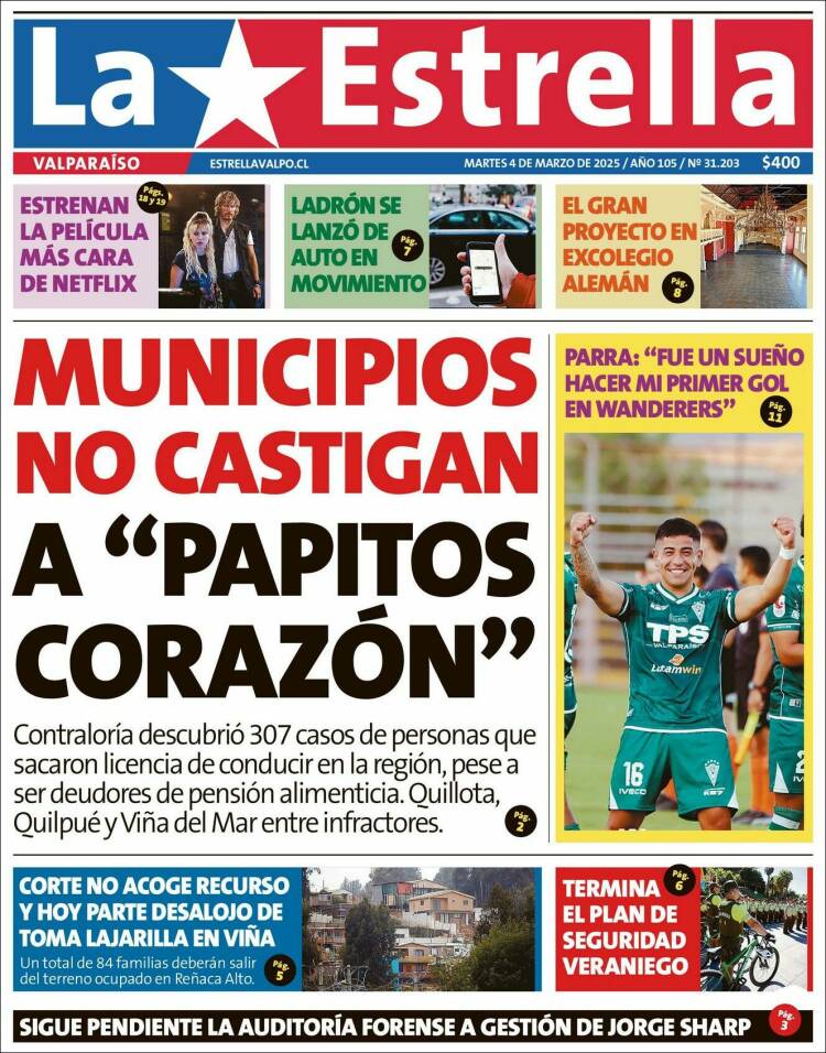 Portada de Estrella de Valparaiso (Chile)