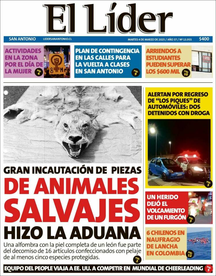 Portada de Lider de San Antonio (Chile)