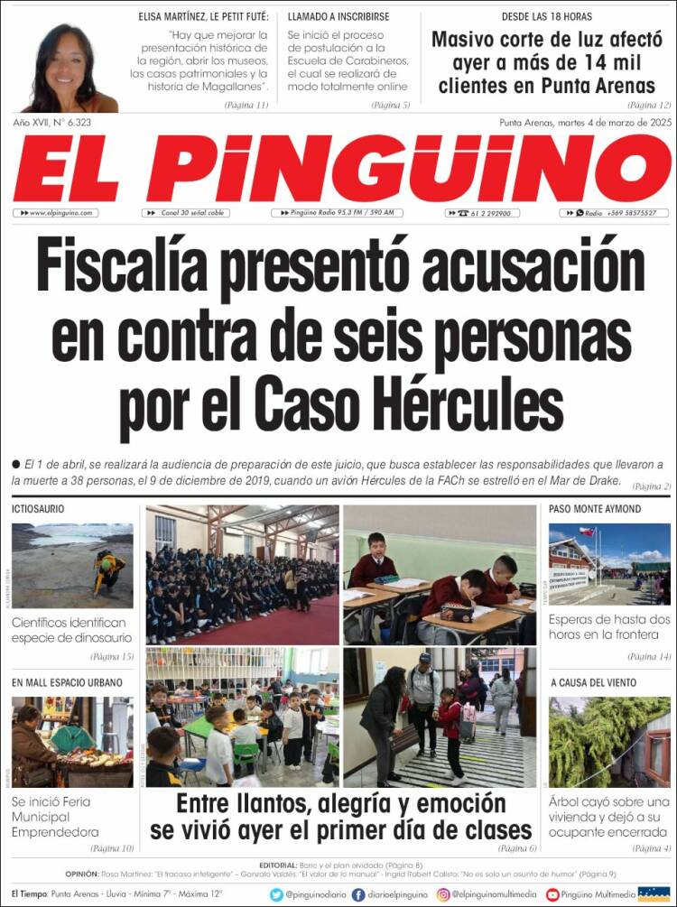 Portada de El Pingüino (Chile)