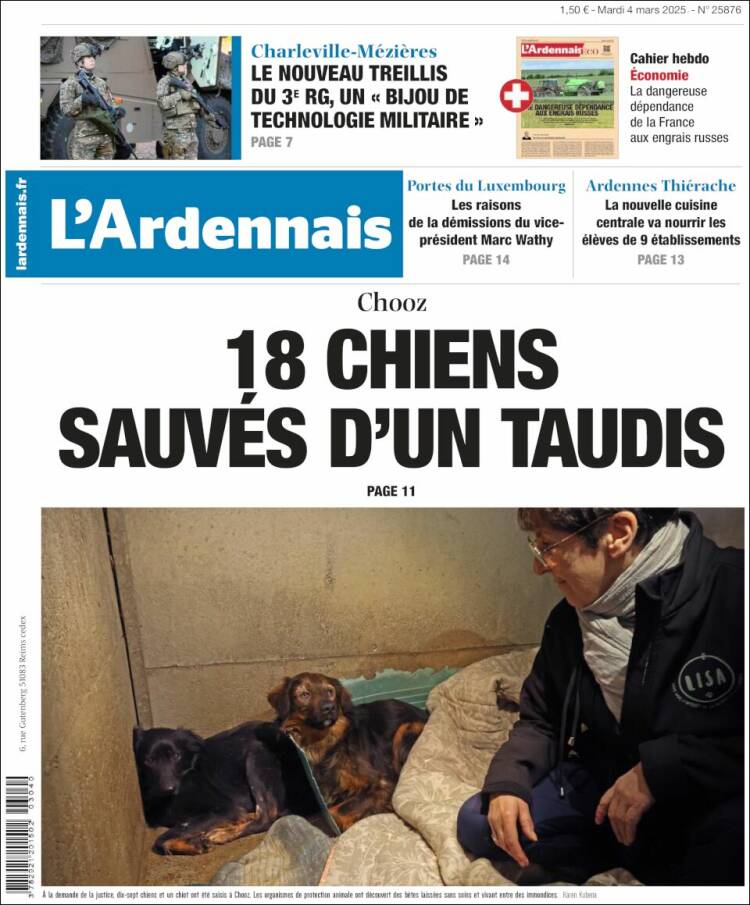 Portada de L'Ardenais (Francia)