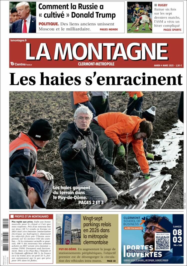 Portada de La Montagne (Francia)
