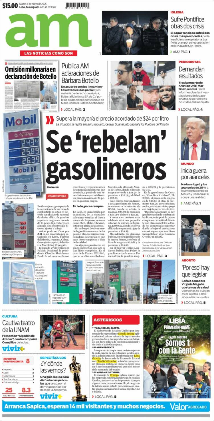 Portada de Al Día A.M. (M&eacute;xico)