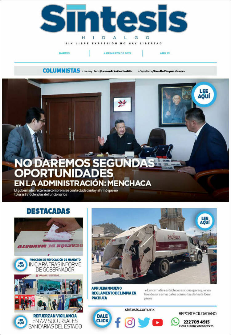 Portada de Sistesis - Hidalgo (M&eacute;xico)