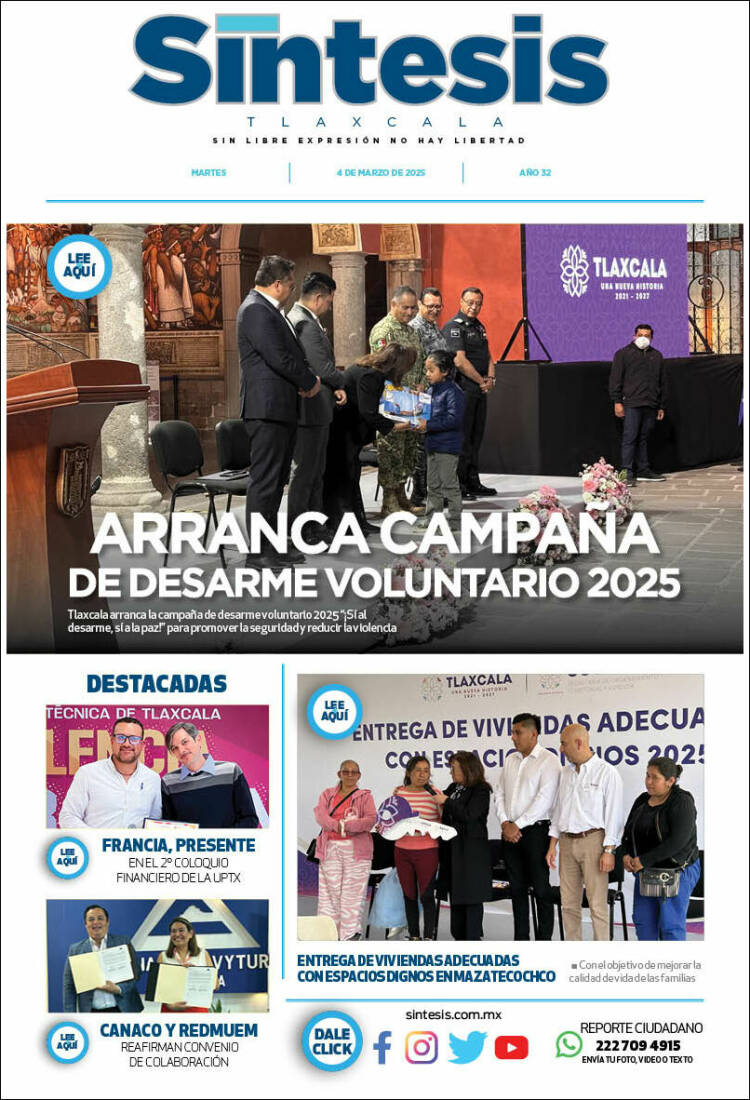 Portada de Síntesis de Tlaxcala (M&eacute;xico)