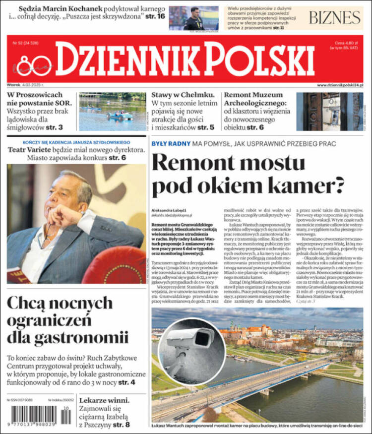 Portada de Dziennik (Polonia)