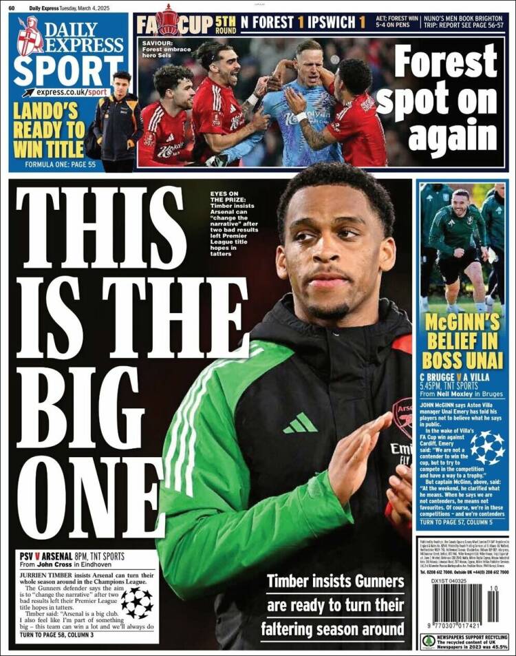 Portada de Express Sport (United Kingdom)