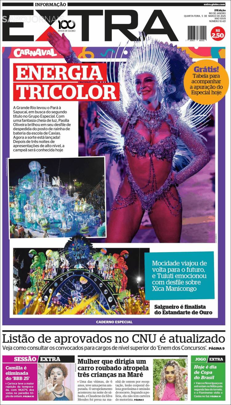 Portada de Extra (Brasil)