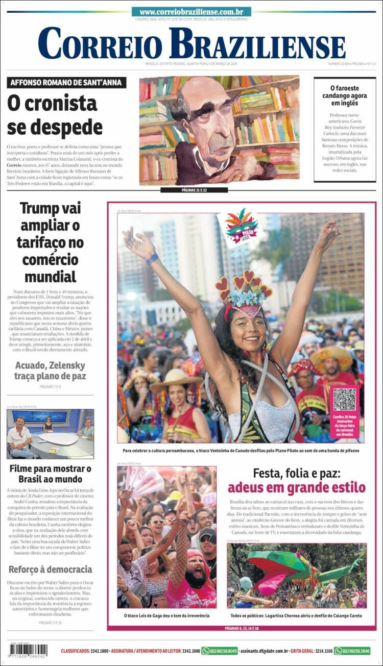 Portada de Correio Braziliense (Brasil)