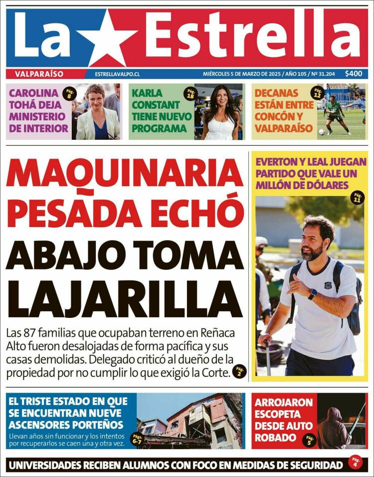 Portada de Estrella de Valparaiso (Chile)