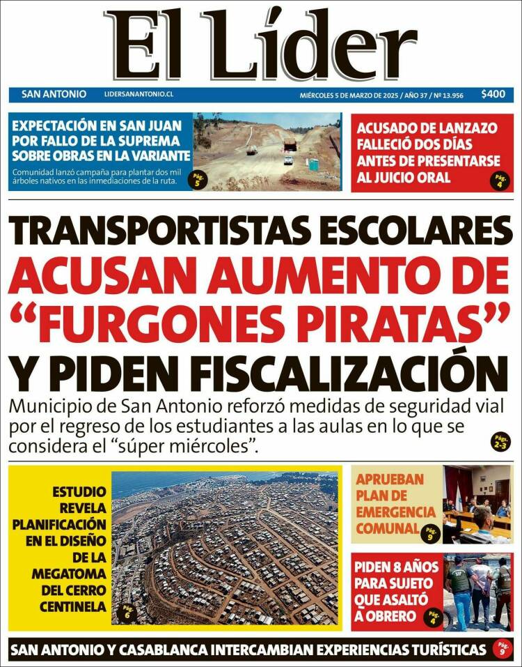 Portada de Lider de San Antonio (Chile)