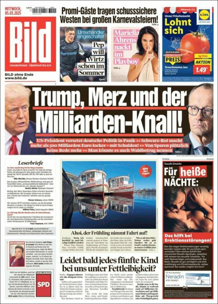 Portada de Bild (Alemania)