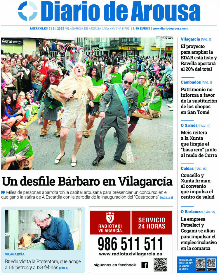 Portada de Diario de Arousa (España)