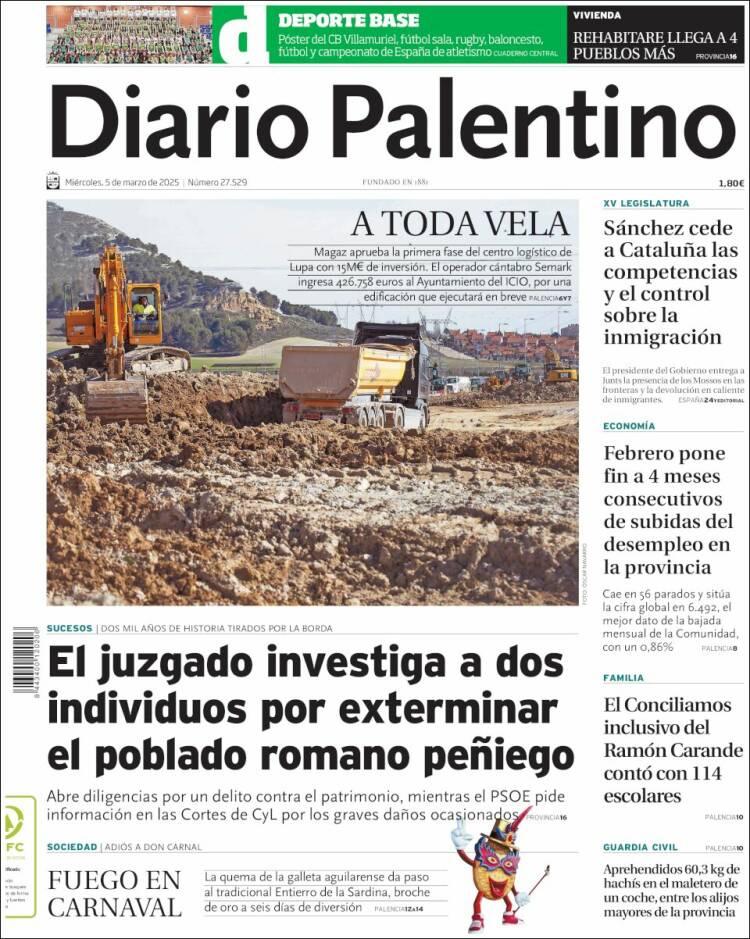 Portada de Diario Palentino (España)