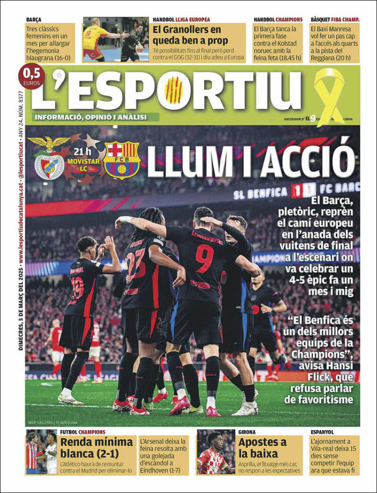 Portada de L'Esportiu (España)