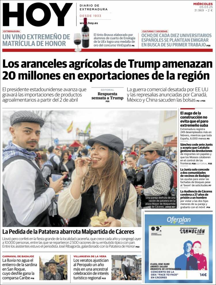 Portada de Hoy - Badajoz (España)