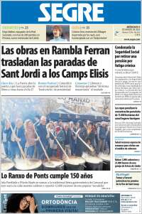 Portada de Segre  (España)