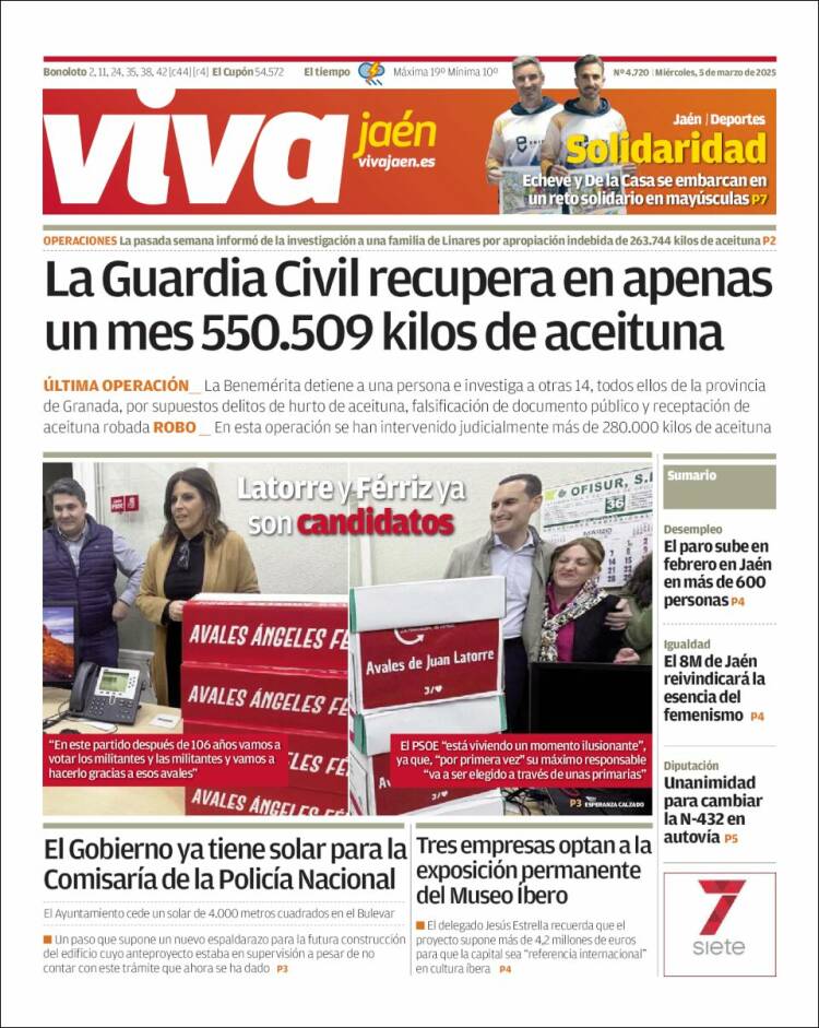 Portada de Viva Jaén (España)