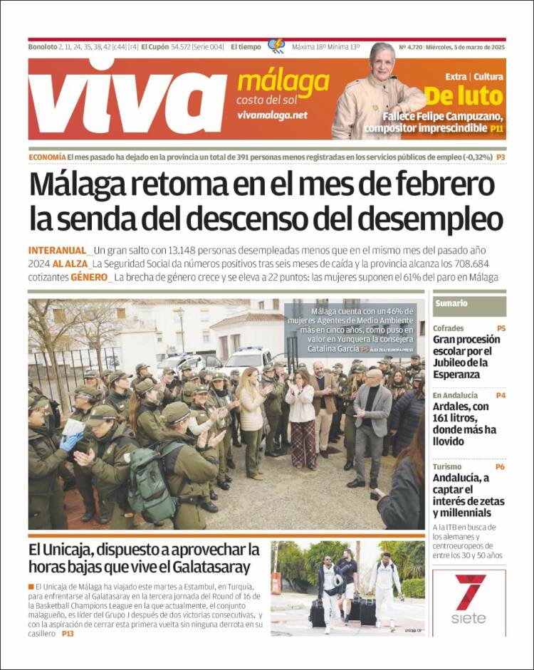 Portada de Viva Málaga (España)