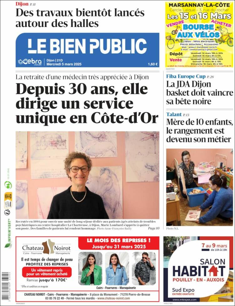 Portada de Le Bien Public (Francia)