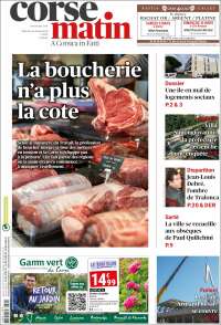 Portada de Corse-Matin (Francia)