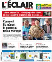 Portada de L'Eclair des Pyrénées (Francia)