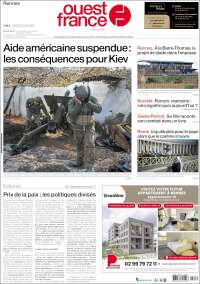 Portada de Ouest France (Francia)