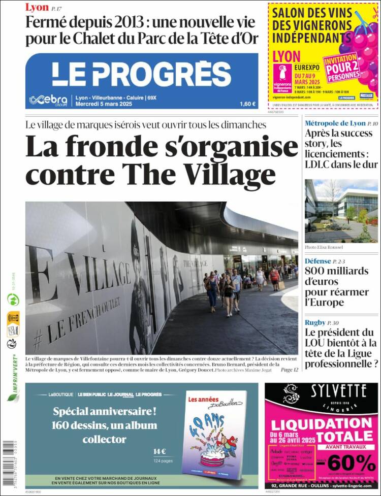 Portada de Progres de Fecamp (Francia)