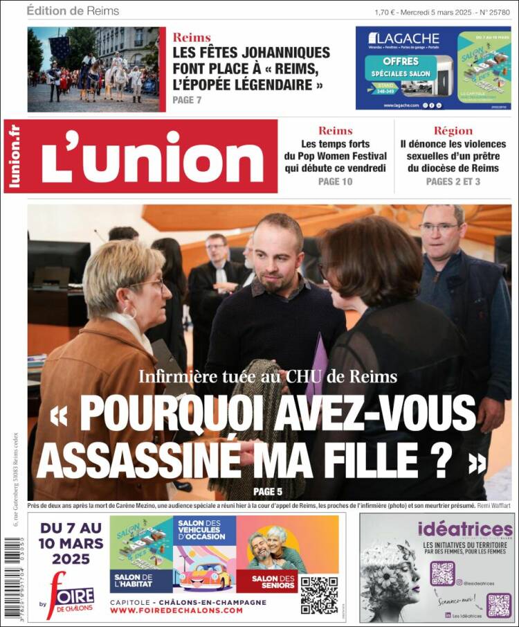 Portada de L'Union (Francia)